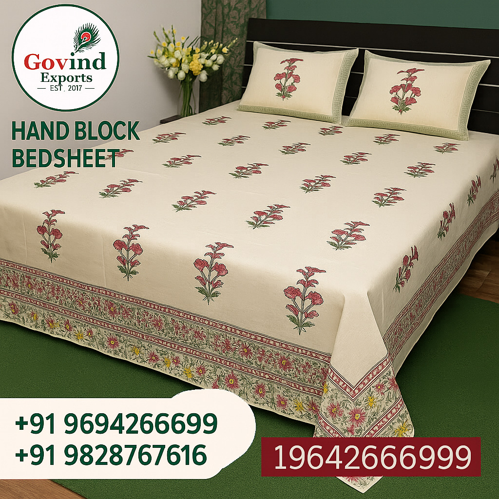 Wholesale Block Print Bedsheets & Quilts